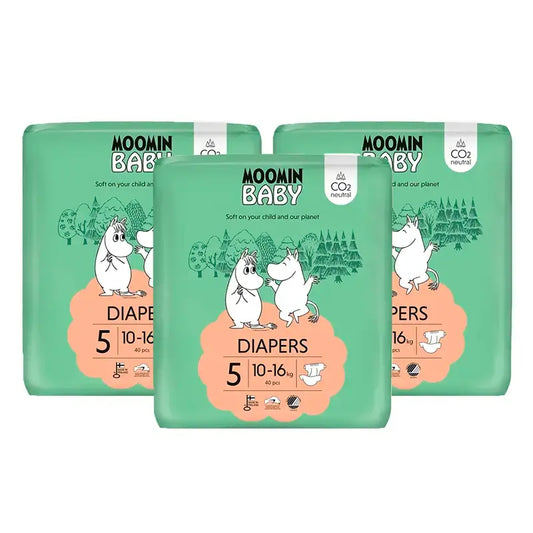 Couches pour bébés Moomin Taille 5, 3 x 40 unités