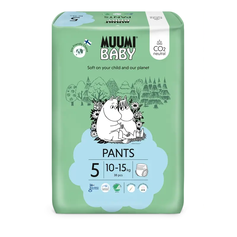 Moomin Baby Training Nappies Size 5 , 38 pieces
