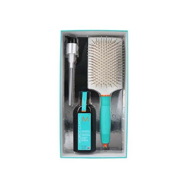 Moroccanoil Argan Oil + Brush Treatment Pack