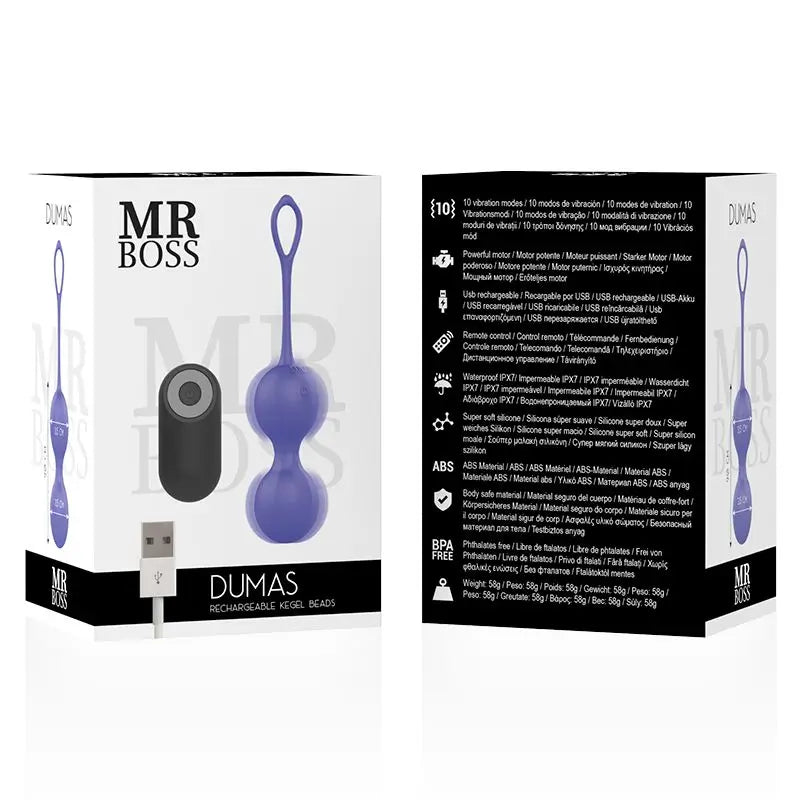 Mr. Boss Dumas Perles vibrantes télécommandées Kegel