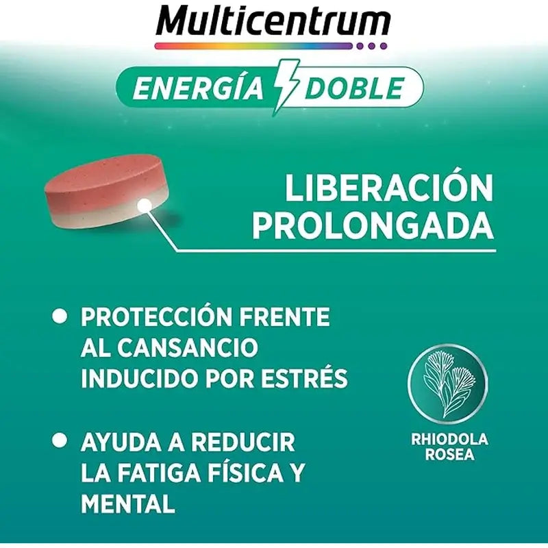 Multicentrum Energy Double Multivitamin Food Supplement, 20 comprimés