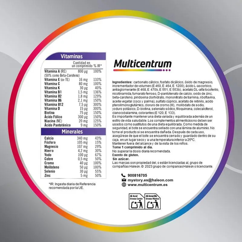 Multicentrum Women 50+ Multivitamin, 90 comprimés