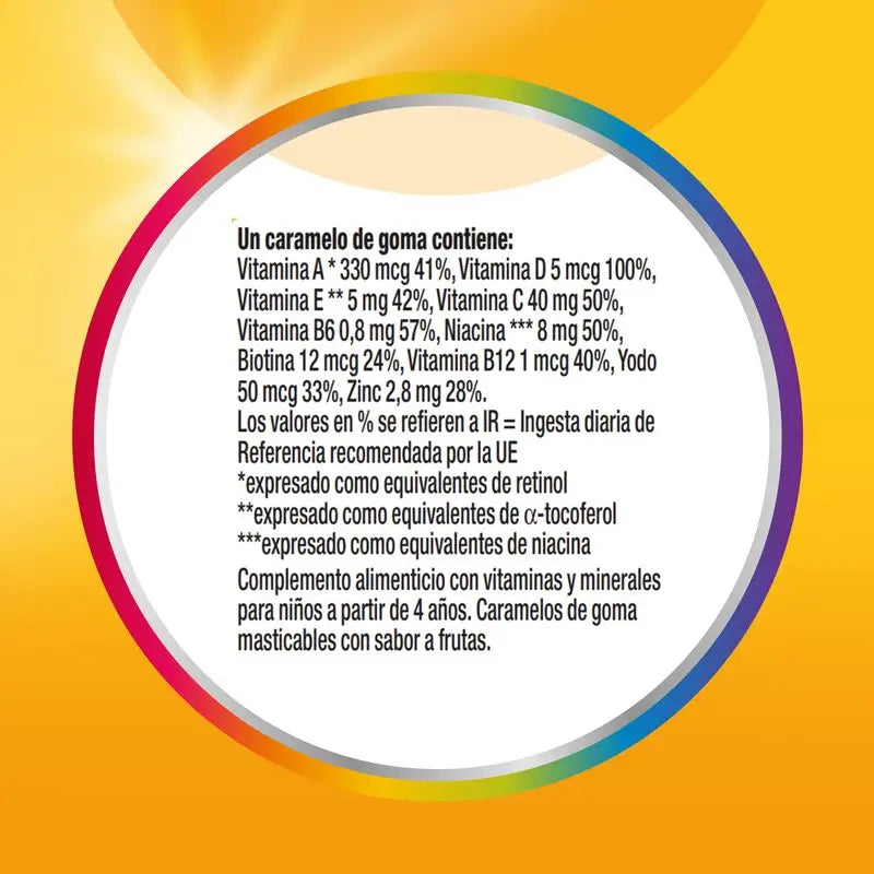 Multicentrum Vitagomis Junior Multivitamin for Children Cherry, Orange and Strawberry Flavour, 30 gummies
