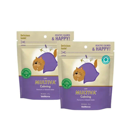 Multiva Calming Cat, 30 friandises à mâcher, lot de 2