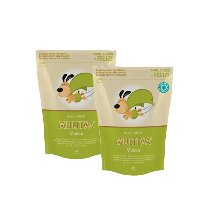 Multiva Calming pour petits chiens et chiens miniatures, 30 friandises à mâcher, lot de 2