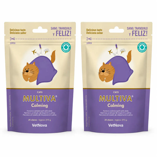 Multiva Vetnova Multiva Calming For Cats, 25 Chews , pack 2