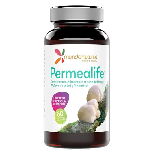 Mundonatural Permealife Lion's Mane 60Cap.