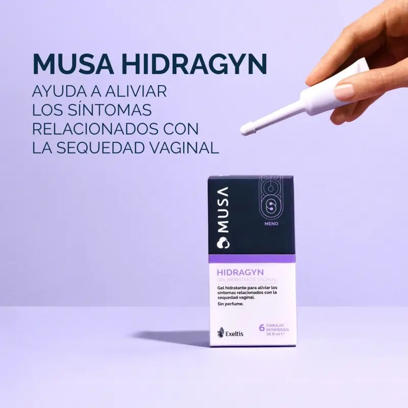 Musa Vulvar Moisturising Relief, 50 ml + Hydragin Vaginal Moisturiser, 6 Cannulas