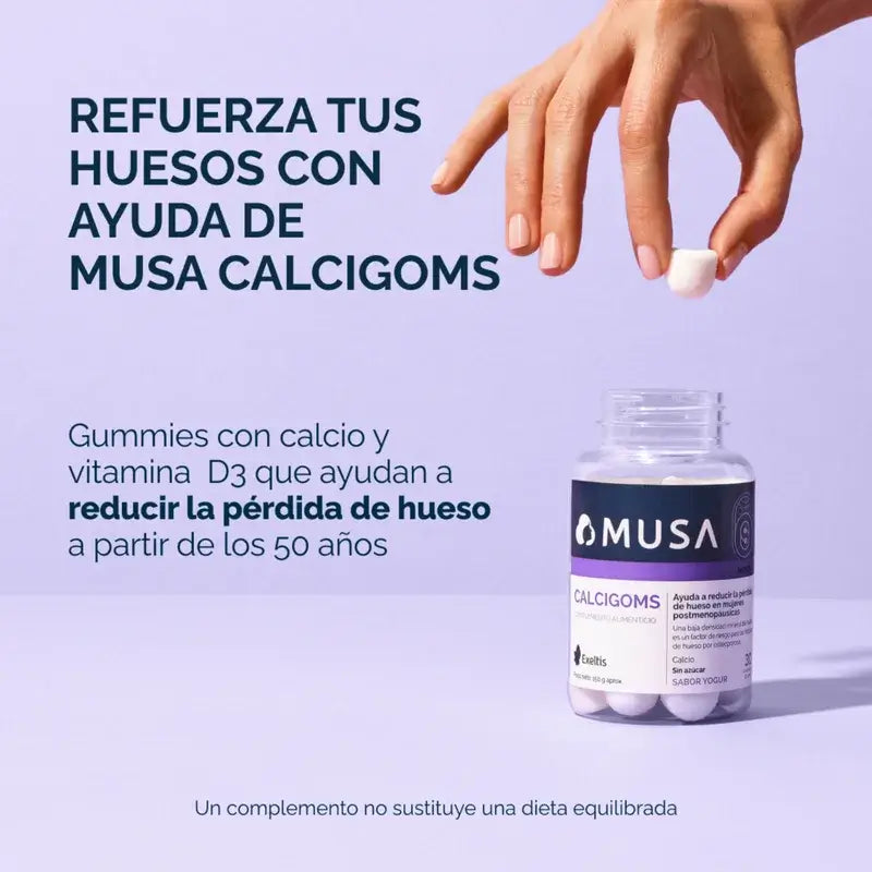 Musa Calcigoms Gummies Clacio , 3 x 30 gélules