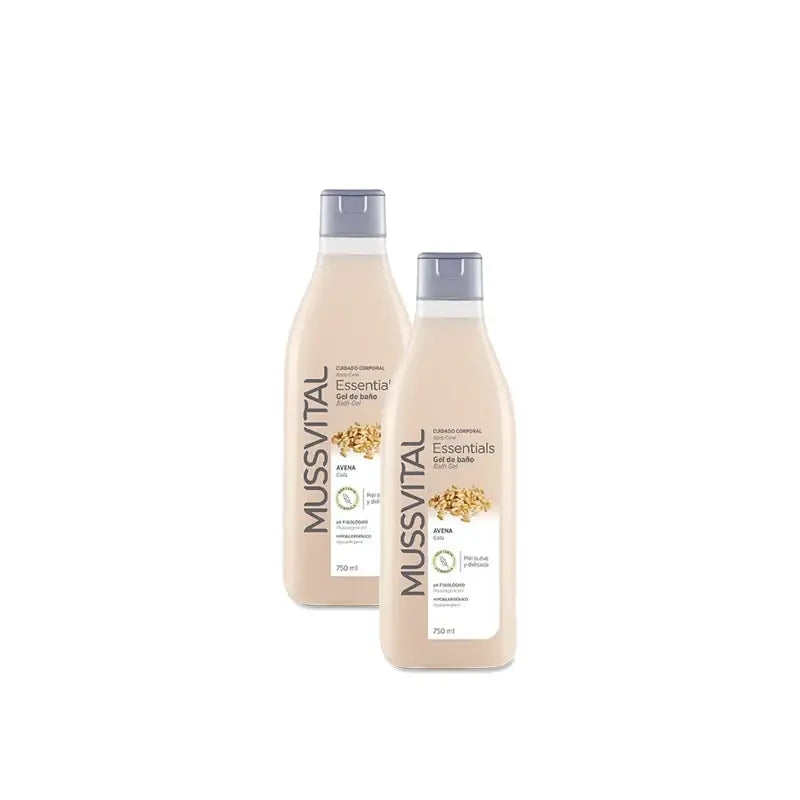 Mussvital Botanics Gel à l'avoine, 750 ml, lot de 2