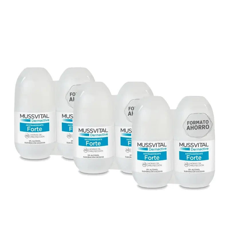 Mussvital Derma Deo Forte, 2 x 75 ml, lot de 3