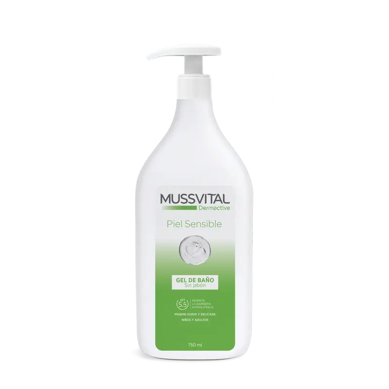Mussvital Dermactive Gel Peau Sensible, 750 ml