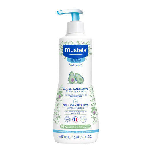 Mustela Gentle Bath Gel with Avocado Bio, 500 ml