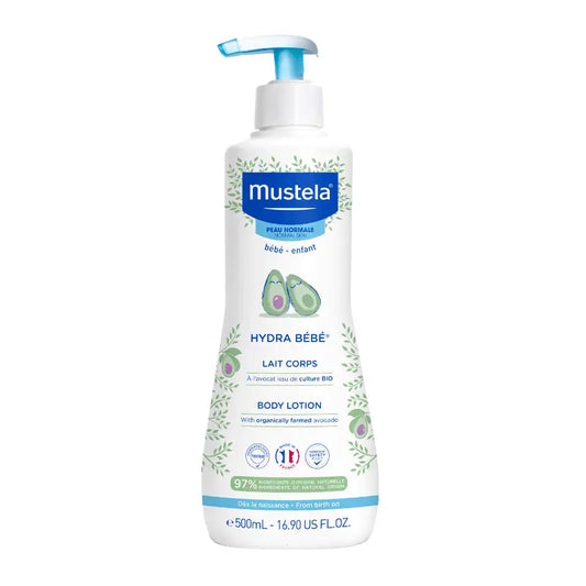 Mustela Hydra Baby Body Milk with Avocado Bio, 500 ml