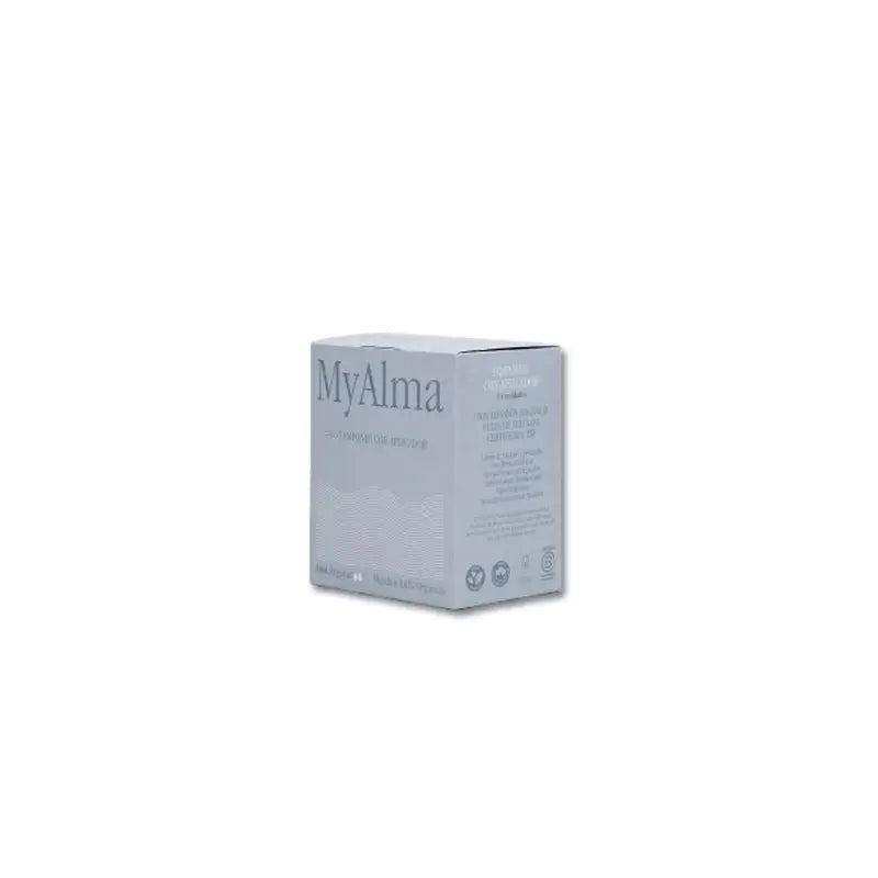 Myalma 100% coton biologique Tampons avec applicateur régulier , 14 unités