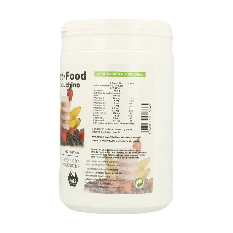 Nale Diet Food Shake aromatisé au cappuccino 500Gr
