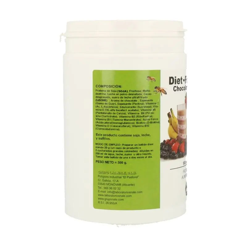 Nale Diet Food Shake à saveur de chocolat 500Gr