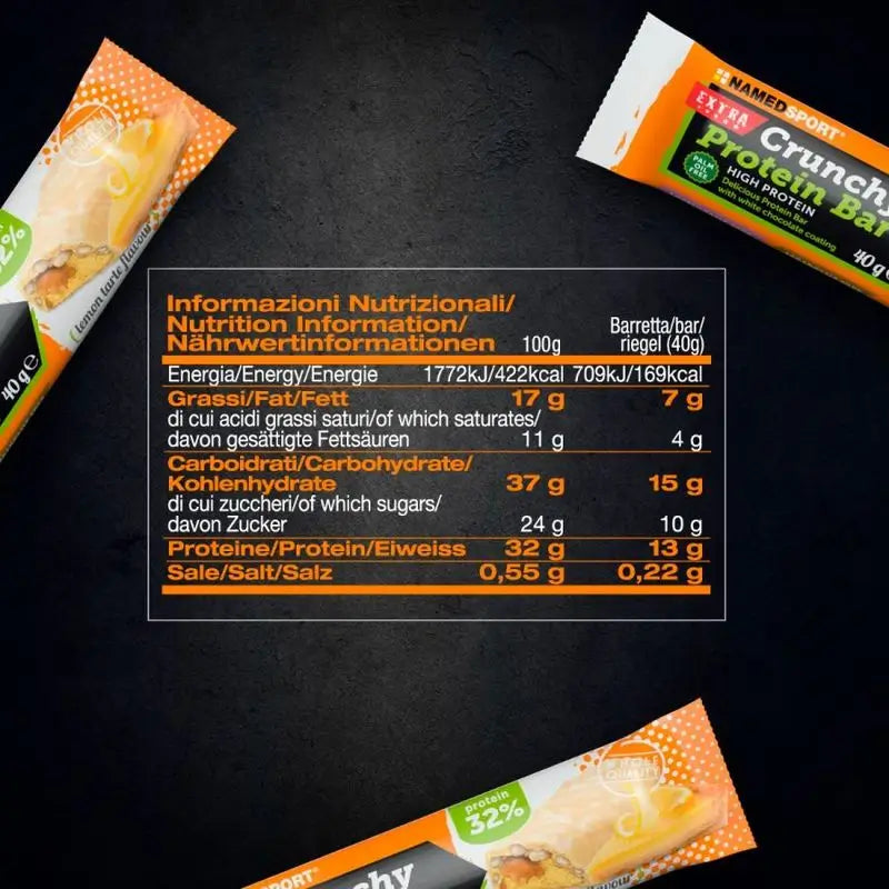 Named Sport Crunchy Proteinbar Lemon-Tarte , 24 x 40 grammes