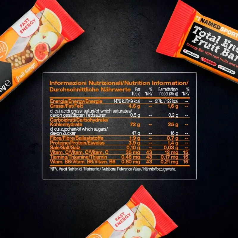 Named Sport Total Energy Fruit Bar Cranberry & Nuts , 25 x 35 grammes