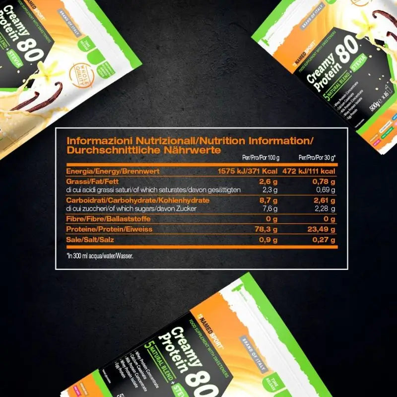 Named Sport Creamy Protein Vanilla Delice, 1 sachet de 500 g