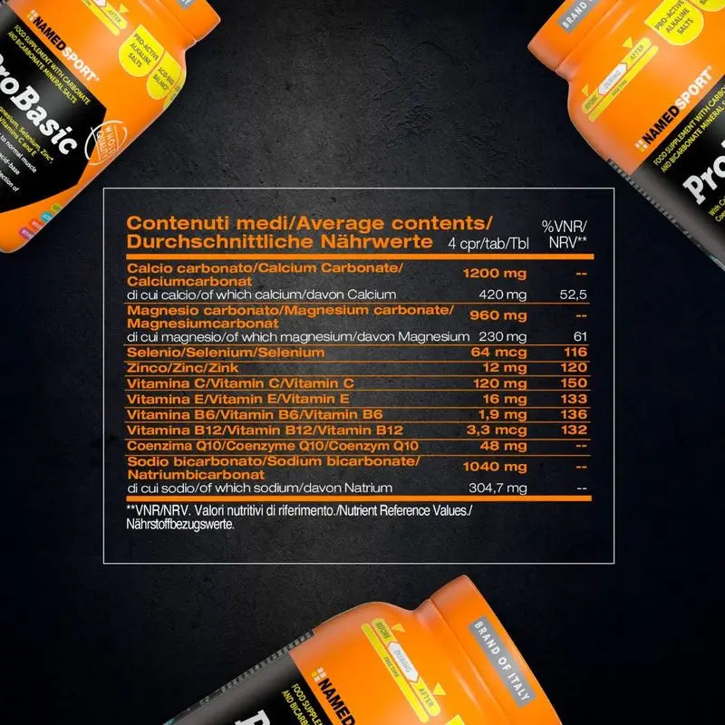 Named Sport Vitamines et Minéraux Pobasic, 1 pot de 120 cpr