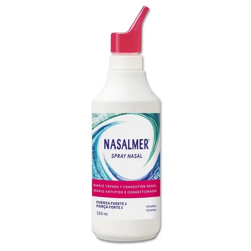 Nasalmer Strong, décongestion nasale et nettoyage en profondeur, 135 ml en spray