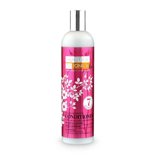Natura Estonica Après-shampoing pour cheveux faibles et abîmés 7 avantages, 400 ml