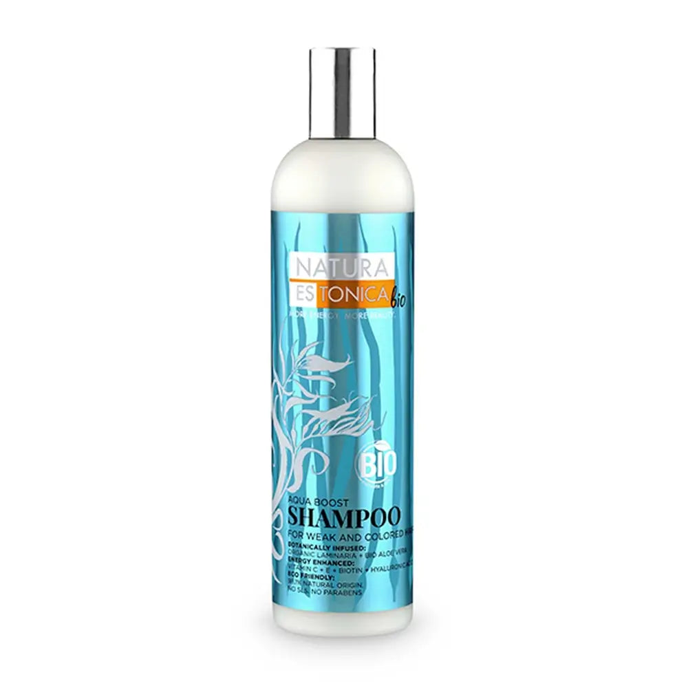 Natura Estonica Shampooing pour tous types de cheveux Aqua Boost, 400 ml