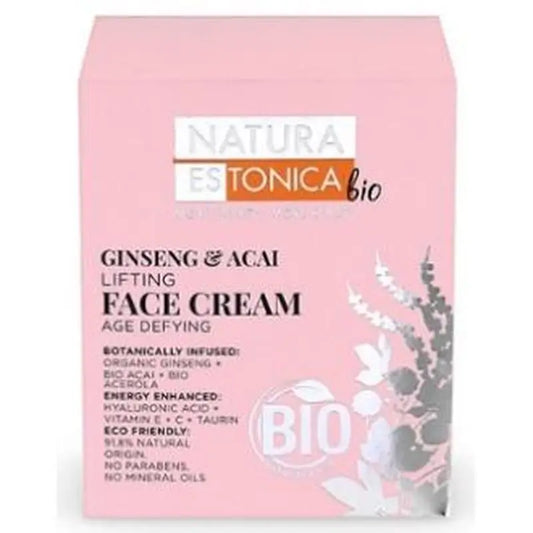 Natura Estonica Facial Cream Ginseng-Acai 50Ml. Bio