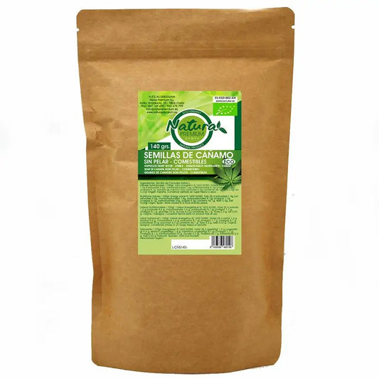 Natura Premium Hemp Seed Unpeeled Comesti Bio , 125 gr
