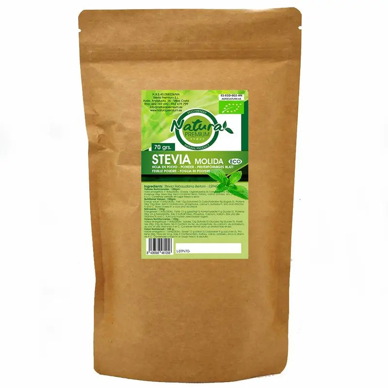 Natura Premium Stevia Leaf Powder Bio , 125 g