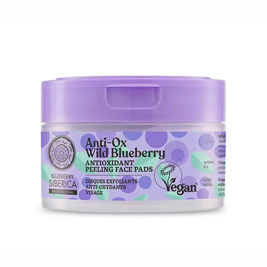 Natura Siberica Anti-Ox Wild Blueberry Facial Discs Na, 20 pcs
