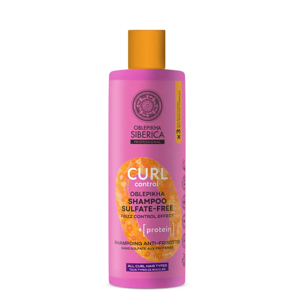 Natura Siberica Shampooing sans sulfate avec protéines pour le contrôle des boucles, 400 ml