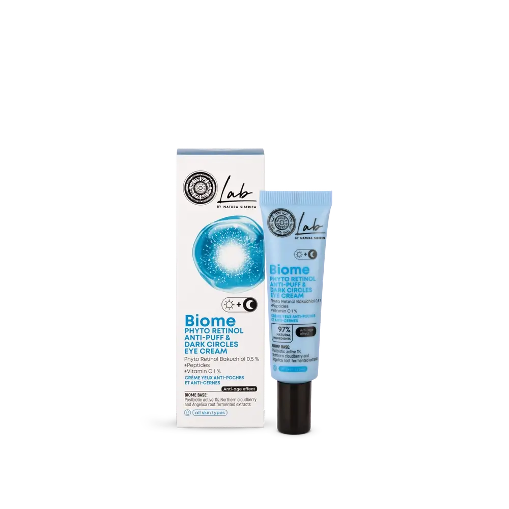 Natura Siberica Crème au Phytoretinol pour combattre les cernes et les poches autour des yeux, 30 Ml