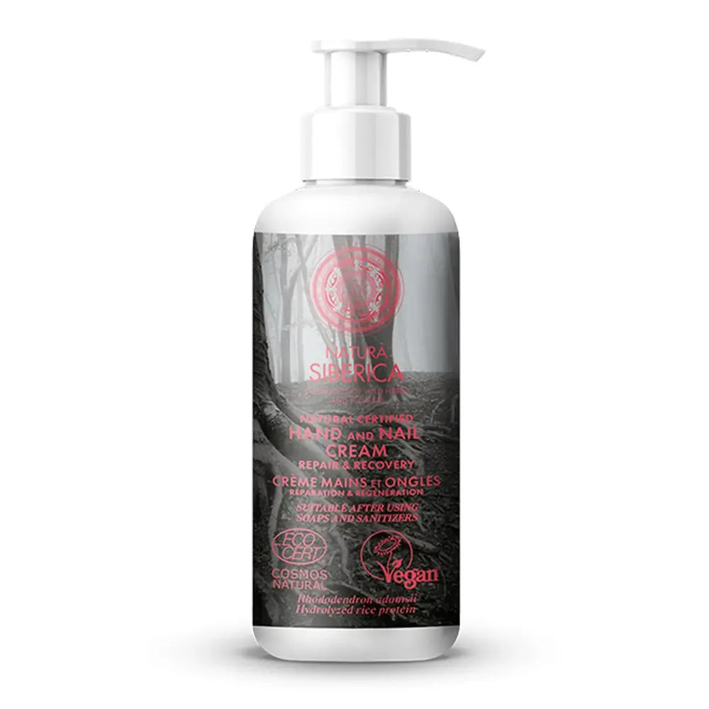 Natura Siberica Crème Réparatrice et Récupératrice pour les Mains et les Ongles, 250 Ml