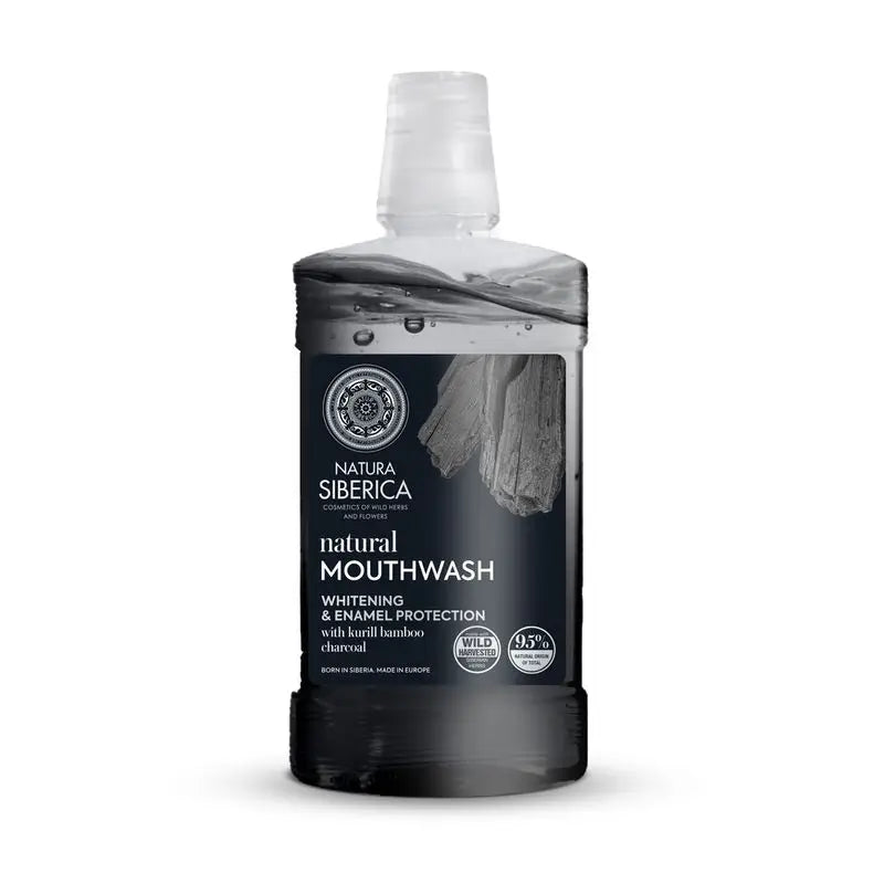 Natura Siberica Oral Care Natural Bamboo Charcoal Mouthwash Na, 520 ml