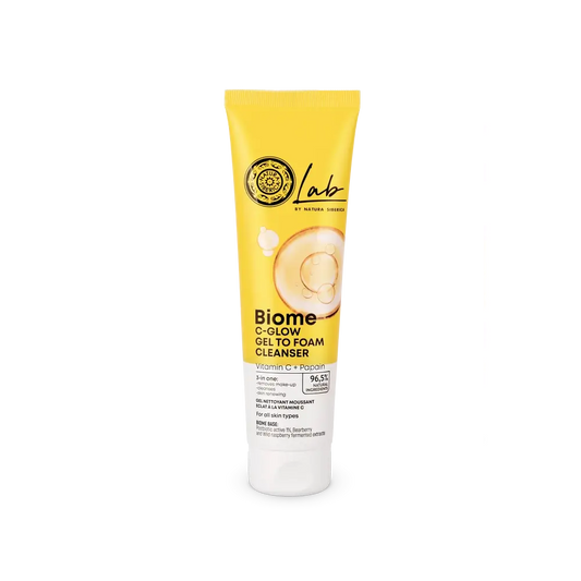 Natura Siberica Gel nettoyant moussant pour le visage Cglow, 140 Ml