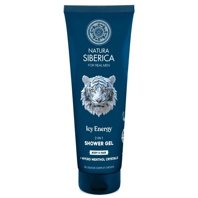 Natura Siberica Men Wild Arctic. Gel douche 2 en 1 pour cheveux et corps, 200 ml