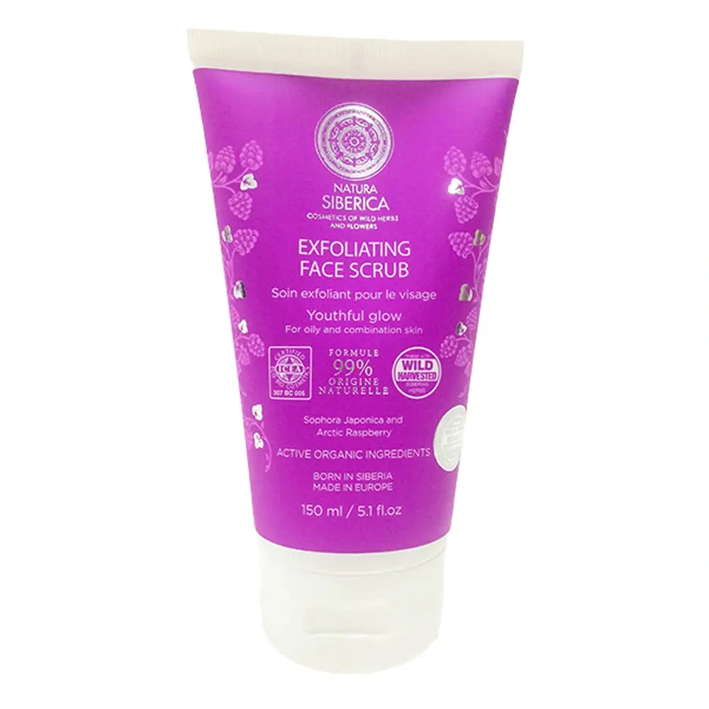 Natura Siberica Gommage exfoliant pour peaux grasses ou mixtes, Junvenil Shine, 150 ml