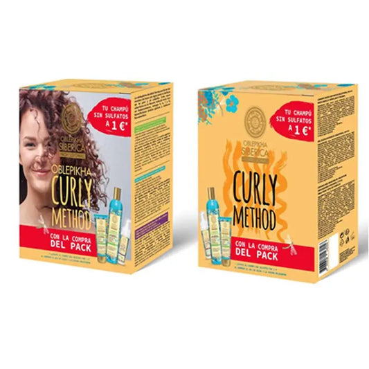 Natura Siberica Oblepikha Curly Oblepikha Set Curly Oblepikha Shampoo+Curly Curl Gel+Spray Na