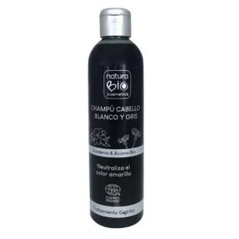 Naturabio Cosmetics White & Grey Hair Shampoo Gardenia-Aciano 250Ml