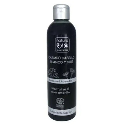 Naturabio Cosmetics White & Grey Hair Shampoo Gardenia-Aciano 250Ml