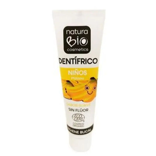 Naturabio Cosmetics Children's Toothpaste Banana Fluoride Free 50Ml.