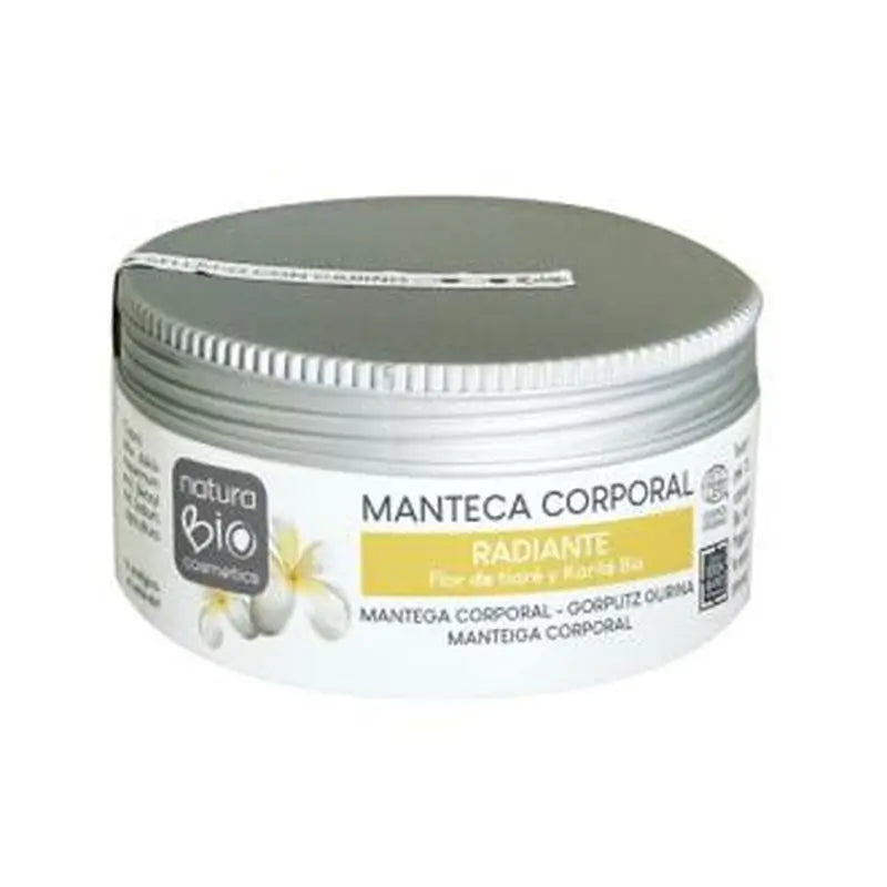Naturabio Cosmetics Radiant Body Butter Tiare-Karite 200Ml. Bio