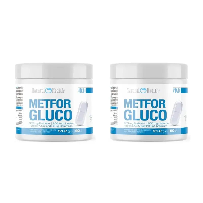 Natural Health Metforgluco, 2X90 Capsules