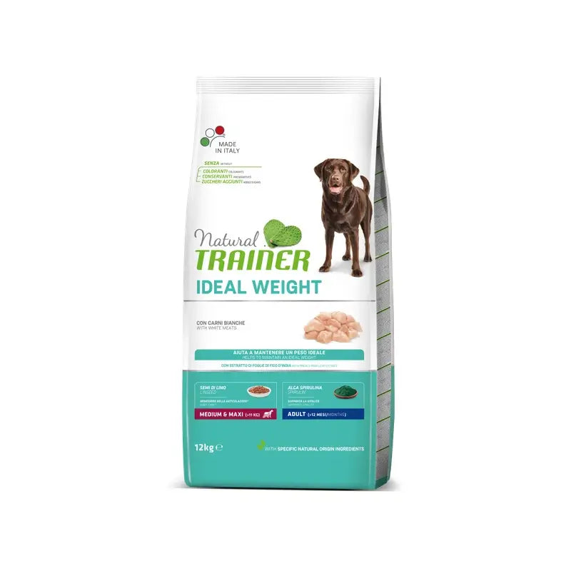 Natural Trainer Canine Adul Med Max Weight 12Kg, nourriture pour chiens