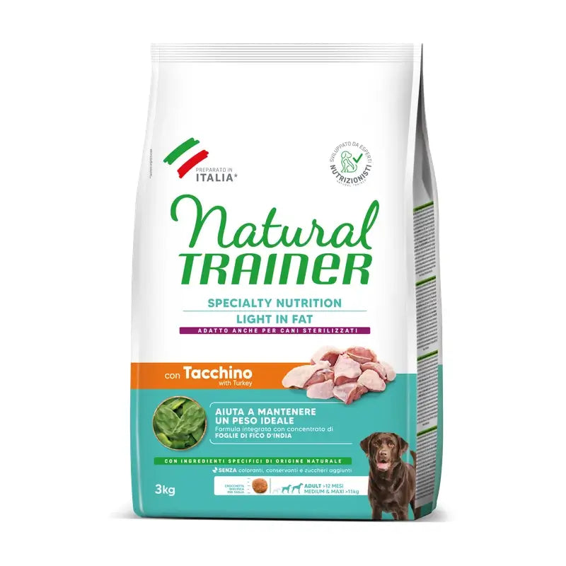 Natural Trainer Canine Adul Med Max Weight 3Kg, nourriture pour chiens