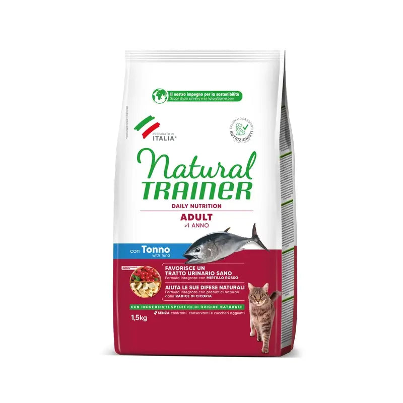 Natural Trainer Feline Adult Tuna 1,5Kg, nourriture pour chats