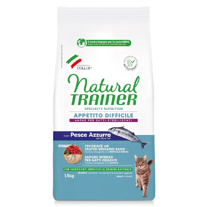 Natural Trainer - Croquettes pour chats, au poisson, super premium, 1,5 kg
