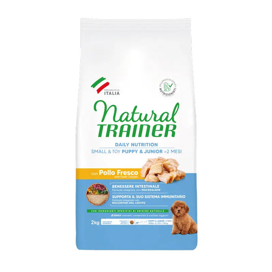 Natural Trainer : croquettes pour chiens de petite taille et de très petite taille, au poulet, gamme super premium, 2 kg